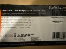 Carte PCIe USB 3.1 - 2 Ports - 10Gbps