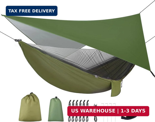 Camping hammock with rain fly - hammock,