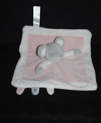 Doudou plat souris - 🍀doudou, rose