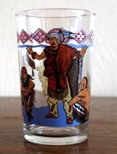 VINTAGE VERRE MOUTARDE