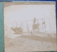 WW1  Aviation Biplan Photo Stéréo  Grande Guerre  Avion