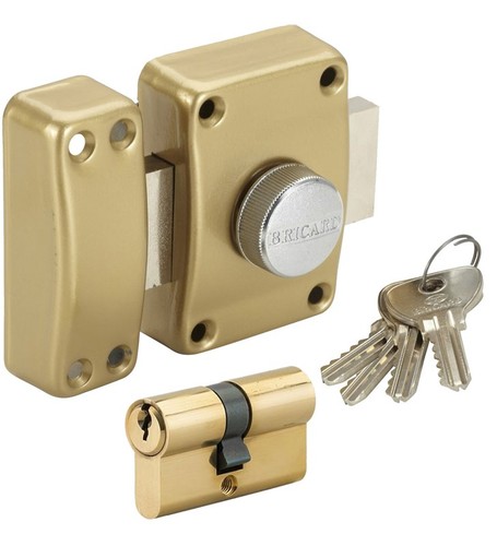 Verrou porte bouton 45 - porte,