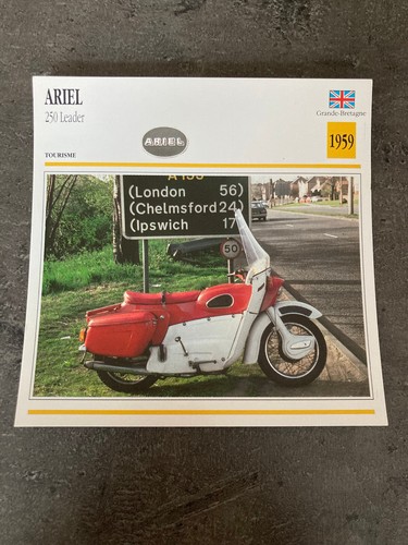 Carte fiche moto collection - carte,