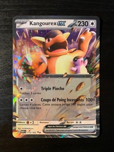 Carte pokémon kangourex - carte, ex