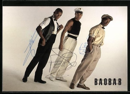 Carte postale musicien baobab