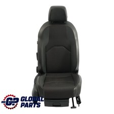 Seat Leon Mk3 5F Siège Avant Droit Cuir Tissu Tissu Noir Surpiqûres Rouges