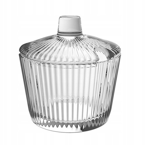 Sucrier verre rond - en,