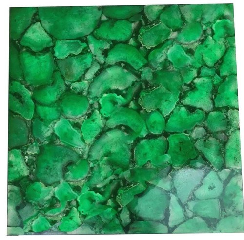 Table basse agate verte - basse, en