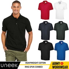 Hommes Poids Lourd Coton Polo