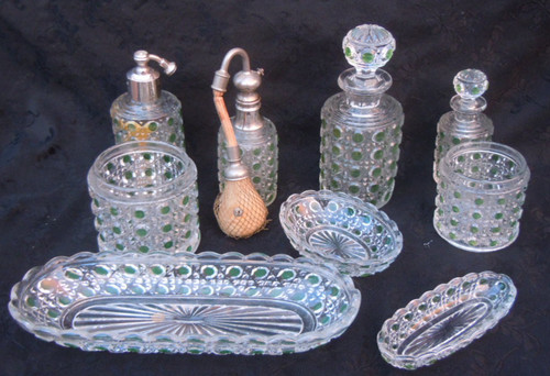 Service toilette cristal