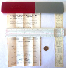 ANCIENNE RÈGLE À CALCUL GRAPHOPLEX  640  ELECTRIC LOG LOG (8)