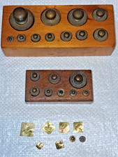 2 BOITES DE POIDS ANCIENS EN