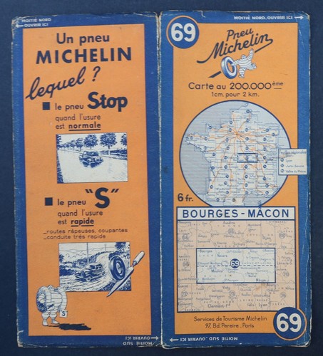 Carte michelin bourges - carte,