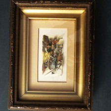 VINTAGE TABLEAU BOIS SCULPTURE