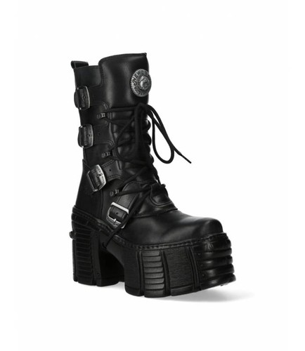 New rock bottes cuir - rock,
