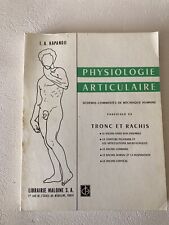 KAPANDJI, Physiologie articulaire. Fascicule 3 : tronc et rachis