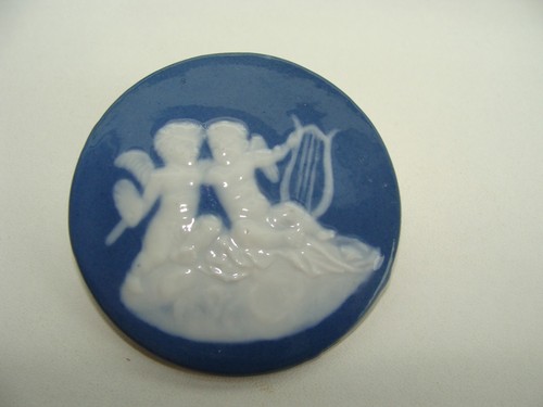 Belle plaque ronde porcelaine - belle,
