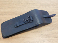 vintage CARTOUCHIERE housse en CUIR militaire ARMEE leather bag