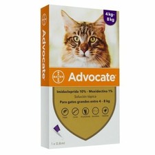 VERMIFUGE ANTI-PUCES SPOT-ON pour CHAT (4 à 8 kg)  3 pipettes