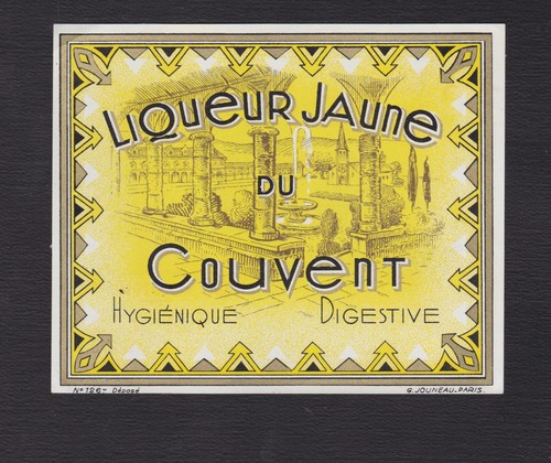 Ancienne étiquette alcool - étiquette,