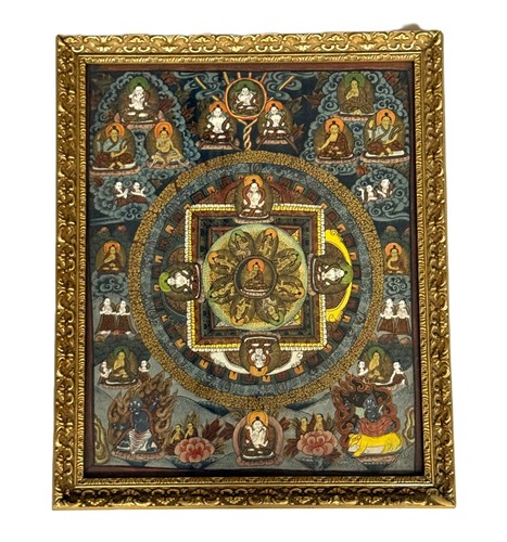 Tibetan thangka - tibetan, (or