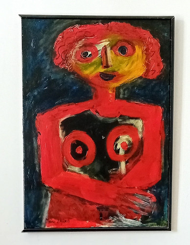 Tableau 70x50cm demoiselle - tableau, en