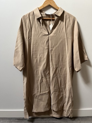 Mango robe chemise femme - , beige