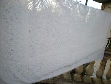 une nappe vintage en dentelle blanche 207cmx152cm