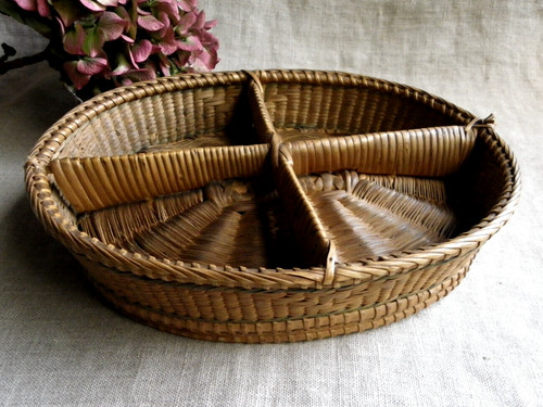 Ancienne corbeille osier - ancienne,