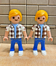 PLAYMOBIL 2 Personnage Enfants Modernes 92 City - pour CUSTOM RARE VINTAGE