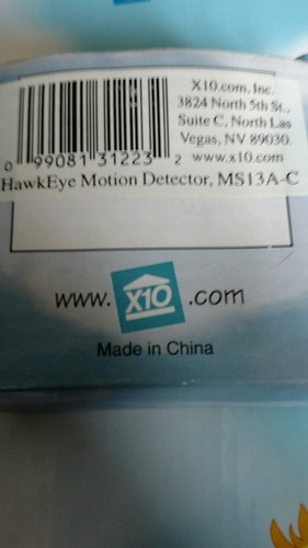 X10 hawkeye motion - ,