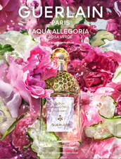 PUB AD PARFUM GUERLAIN PARIS AQUA ALLEGORIA ROSA VERDE FASHION MODE 1 PAGE