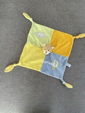 DOUDOU PLAT GIPSY Chat Ours ORANGE VERT BLEU JAUNE MONTGOLFIERE NUAGE - TBE