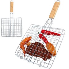 2pcs carré de poisson grillé de poulet net BBQ NET Pique- Net gril grill