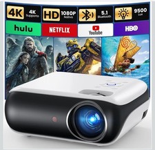 Vidéoprojecteur 4K Wi-Fi 5G & Bluetooth 5.1 – Full HD 1080p, 25 000 Lumens,...