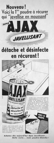 Publicité 1960 ajax - publicitÉ,