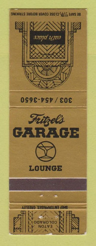 Matchbook cover earth place - cover,