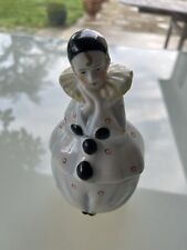 Ancienne Boîte à poudre, Bonbonnière en Porcelaine « Pierrot »