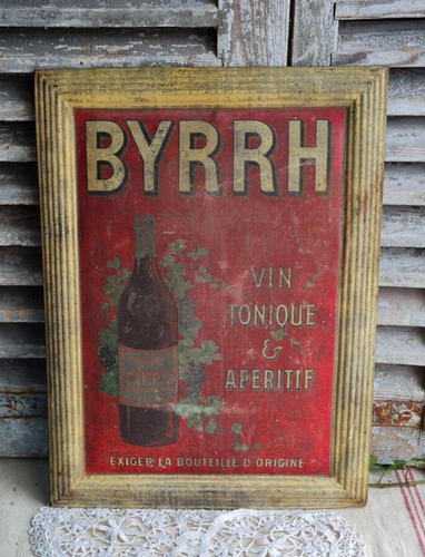 Ancienne tole emboutie byrrh - ancienne,