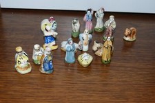 16 FÈVES PERSONNAGES SANTONS CRÈCHE PROVENÇALE, ROIS MAGES,  JESUS ...