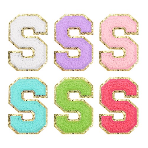 6pcs patch lettre en - patch,
