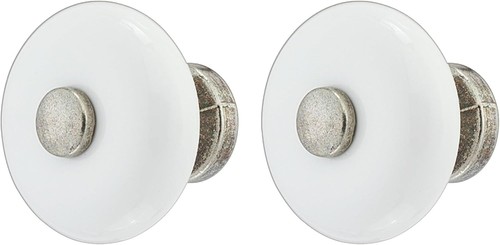 Bouton tiroir porcelaine - 2x,