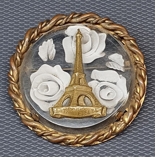 Rare broche ancienne laiton - rare,