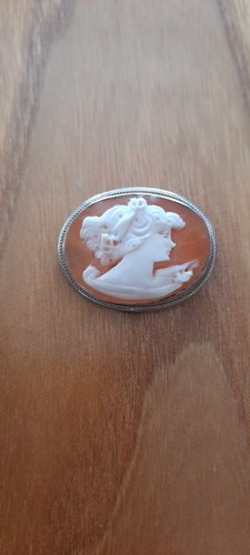 Camée ancien argent - , broche