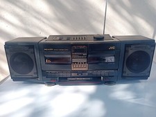JVC PC-V77 Portable Component System Boombox Hyper Bass Sound Cassette Player