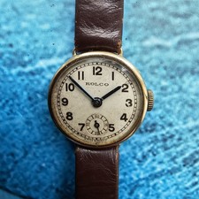 Montre-bracelet vintage pour femme Rolex Rolco à remontage manuel en or massi...