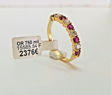 Demi alliance bague or jaune