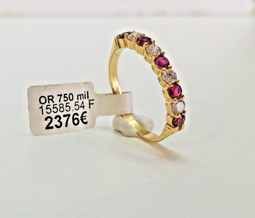 Demi alliance bague neuve - , or