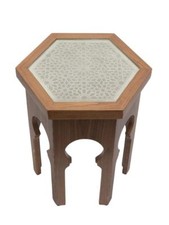 Table d'appoint hexagonale en