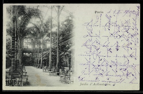 Cpa paris jardin - paris,,
